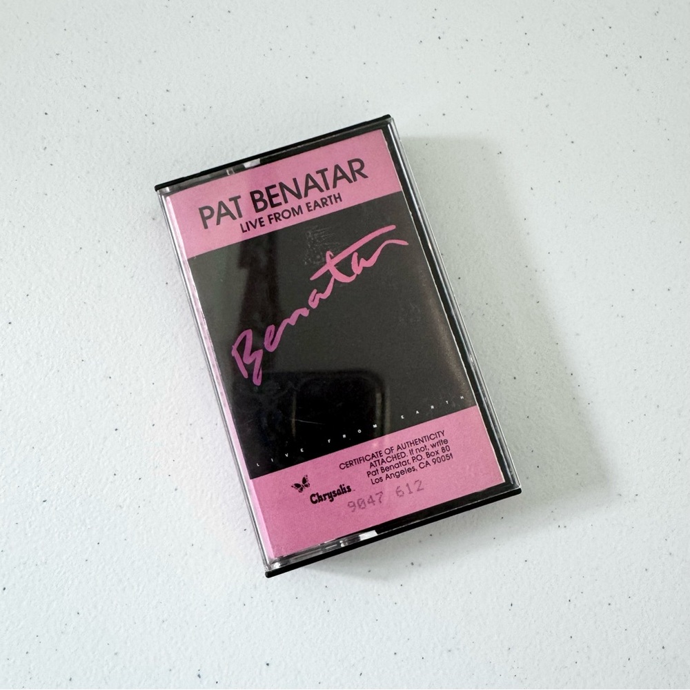 Pat Benatar Live From Earth Cassette